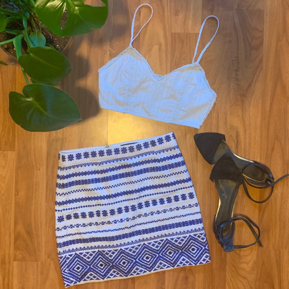 Sam Edelman Embroidered Skirt - Picture 1 of 5